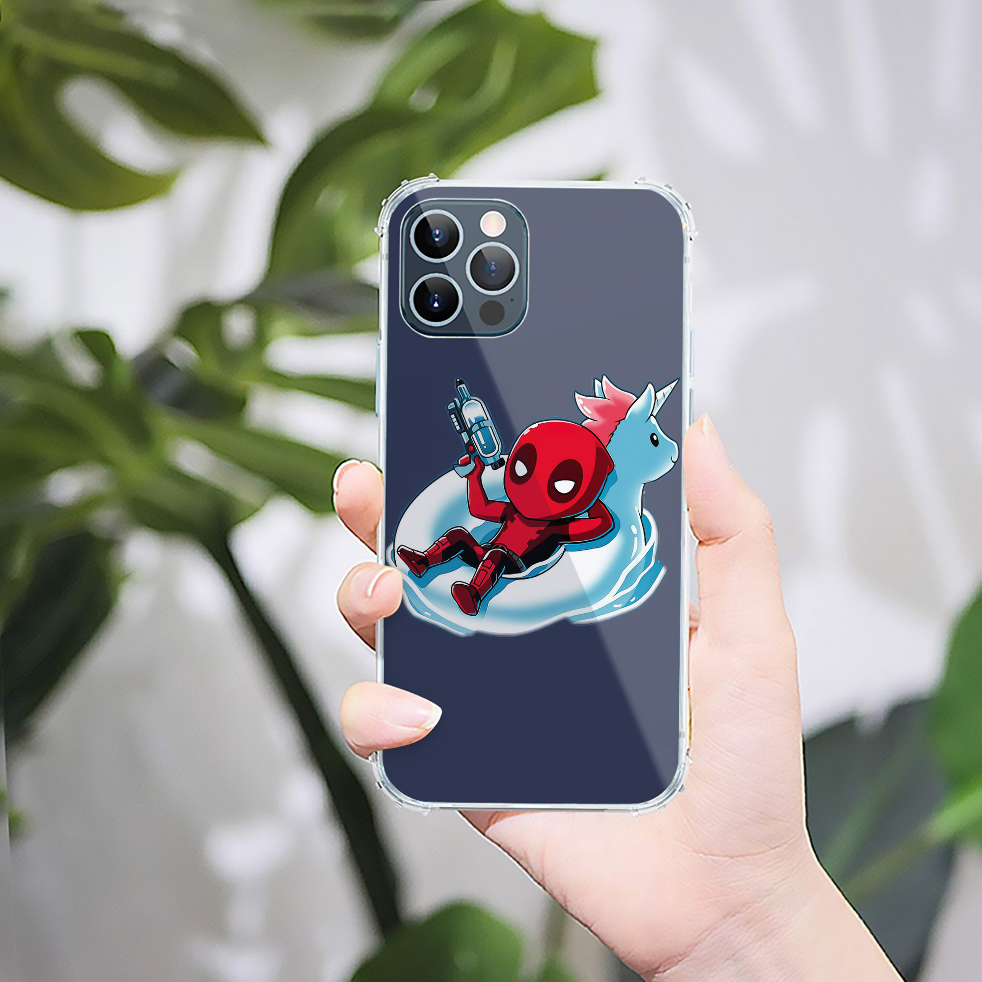 （画像用） Deadpool デッドプール 【iPhone 12シリーズ対応】透明スマホケース（クリアソフトケース）